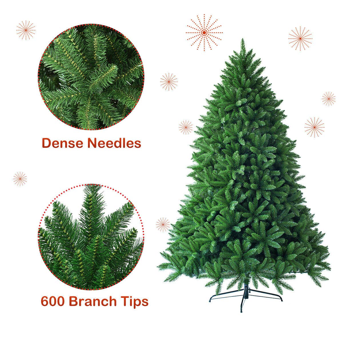 5ft Unlit Artificial Christmas Tree - LucktreeUS