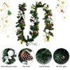 9FT Pre-lit Christmas Garland, with 50 LED Lights - LucktreeUS