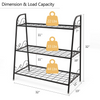 Lucktree 3 Tier Metal Plant Stand, Indoor Outdoor Plant Shelf