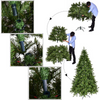 Lucktree Pre-lit Christmas Tree, 8FT Premium Hinged Spruce Tree - LucktreeUS
