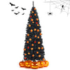 6ft Blue Pencil Christmas Tree, Artificial Slim Tree - LucktreeUS