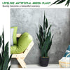 Artificial Snake Plant, 36" Fake Sansevieria - LucktreeUS