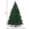 Lucktree Artificial Christmas Tree Premium Spruce Hinged Tree, UL-Certified Transformer - LucktreeUS