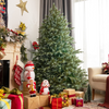 Lucktree Artificial Christmas Tree, Metal Stand, Wintry Indoor Decoration for Holiday Festival - LucktreeUS