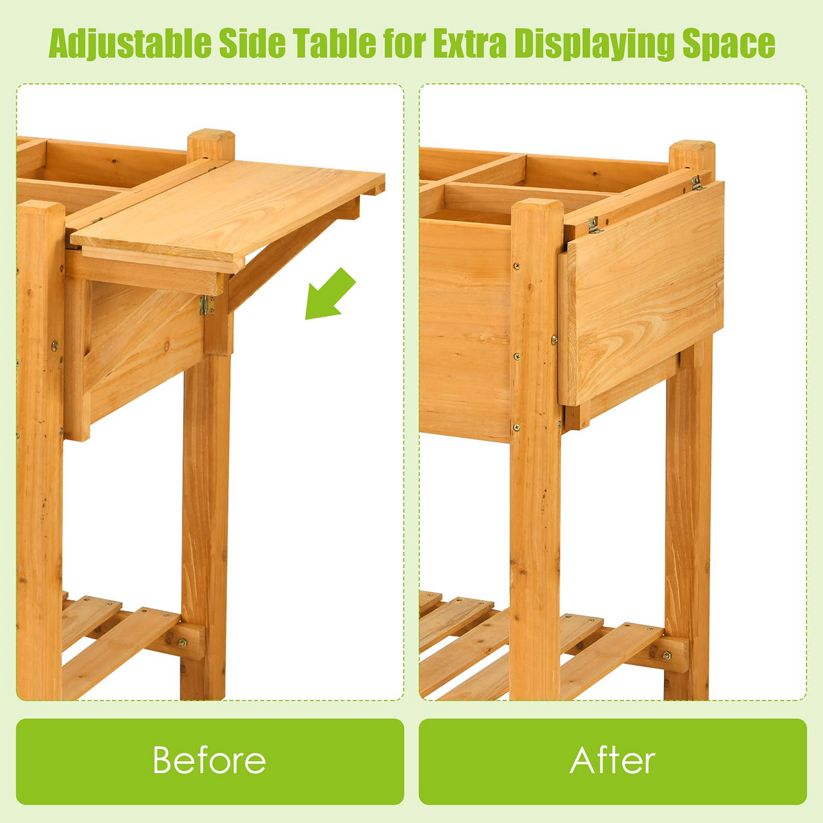 Elevated Raised Garden Box (47L x 21W x 31.5H)