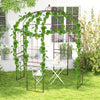 French Style Birdcage Garden Arbor, Heavy-Duty Metal Pergola Pavilion for Climbing Plants