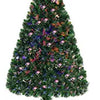 35" Pre-lit Christmas Tree, Artificial Xmas Tree with Multicolored Lights