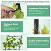 74" Raised Bed Cucumber Trellis, Outdoor Garden Trellis w/Netting, PE-Coated Metal Plant Support for Climbing Vegetables