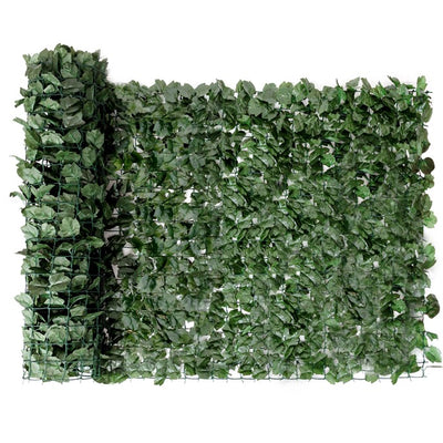 Faux Ivy Privacy Screen, Expandable Artificial Greenery Fence