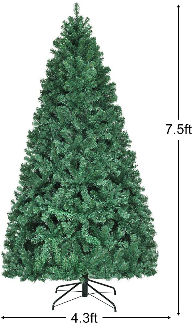 Pre-Lit Artificial Christmas Tree, Premium Hinged Spruce Tree
