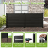 122cm x 95cm Air Conditioner Fence 2 Panels, Outdoor Privacy Fence with Metal Ground Stakes