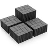 Lucktree 18/36 PCS Interlocking Deck Tiles - 12" x 12" Composite Decking Boards Waterproof All Weather