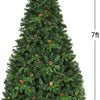 7ft Pre-Lit Artificial Christmas Tree, Premium Spruce Hinged Tree with 460 LED Lights - LucktreeUS