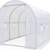Lucktree 15 x 7 x 7 ft Walk-in Tunnel Greenhouse for Outdoors