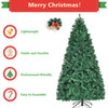 Pre-Lit PVC Artificial Christmas Tree Auto-Spread/Close up Premium Spruce Hinged