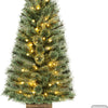 Lucktree 4ft Pre-Lit Christmas Tree for Entrances