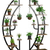 Lucktree 6 Tier Metal Plant Stand Indoor, 61" Half Moon Plant Shelf
