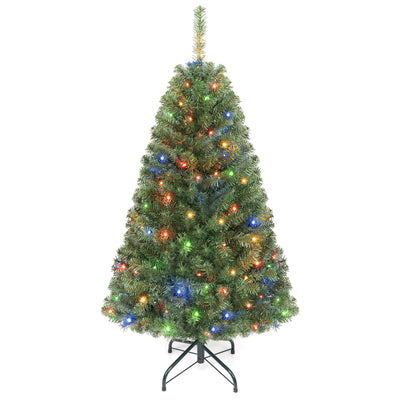 Lucktree 9FT Artificial Christmas Tree | Full Xmas Tree w/2944 Branch Tips and 2 Lighting Colors