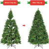 7ft Pre-Lit Artificial Christmas Tree, Premium Spruce Hinged Tree with 460 LED Lights - LucktreeUS