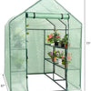 Outdoor Portable Greenhouse Mini Walk in 3 Tiers 8 Shelves Stands