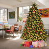 7.5FT Artificial Christmas Tree Pre-Lit Spruce Hinged Tree - LucktreeUS