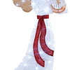 Lucktree 5 FT Christmas Lighted Angel, Pre-Lit Winged Holiday Figure Angel with 120 Cold White LED Lights