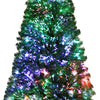 Lucktree Fiber Optic Artificial Christmas Tree, Pre-lit Premium Spruce Tree with Solid Metal Stand - LucktreeUS