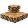 Lucktree 30 PCS Acacia Wood Interlocking Patio Deck Tiles