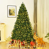 Pre-Lit PVC Artificial Christmas Tree Auto-Spread/Close up Premium Spruce Hinged