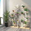 Lucktree 6 Tier Metal Plant Stand Indoor, 61" Half Moon Plant Shelf