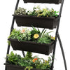 Lucktree 2 Pcs 4.1FT Vertical Raised Garden Bed, 4-Tier Elevated Planter Box