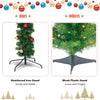 Pre-Lit Artificial Cactus Christmas Tree with LED Lights and Ball Ornaments -  Lucktree