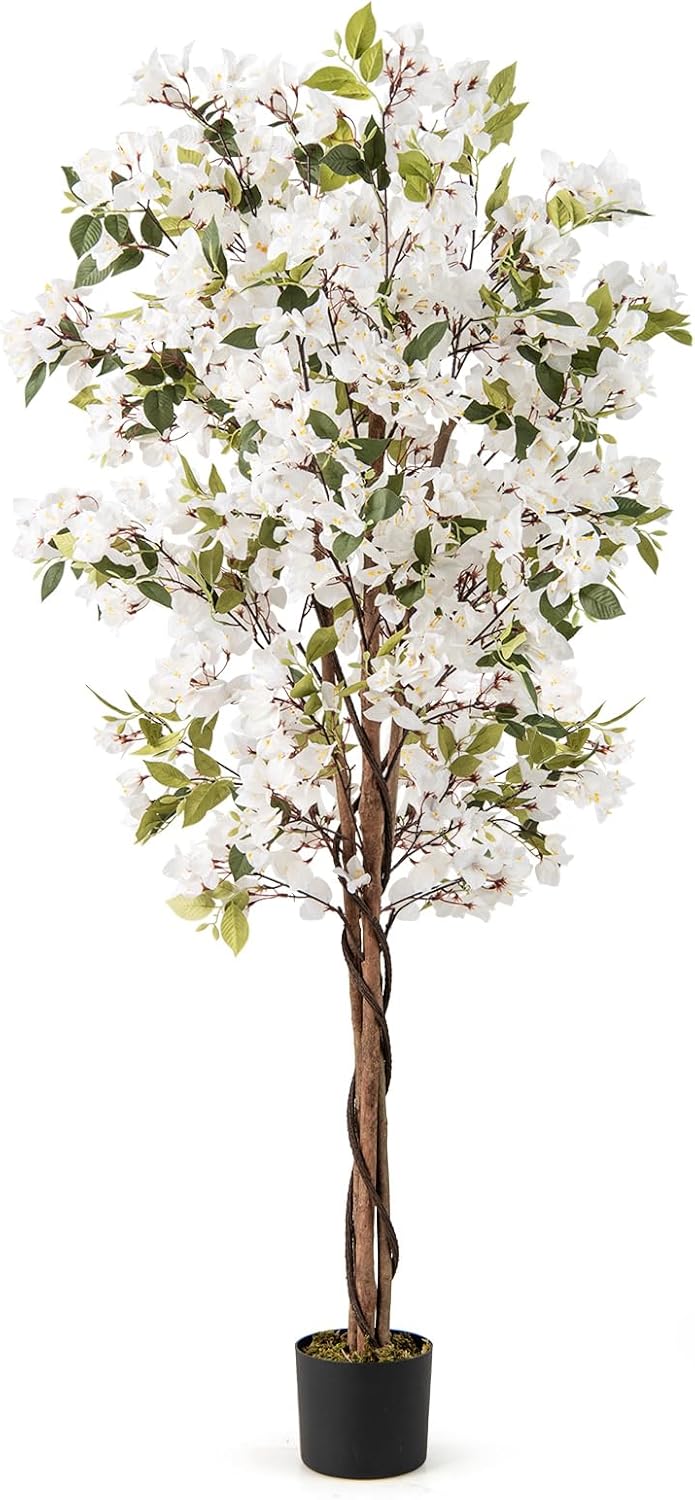 Lucktree 6 FT Bougainvillea Artificial Tree Artificial Plants for Indoor Decor