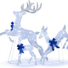 Lucktree 3 Pieces Light up Christmas Reindeers Pre-lit Glittering Reindeer Family Set