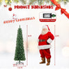 Lucktree Pre-Lit Slim Pencil Christmas Tree Slender Holiday Tree for Home Office Decoration