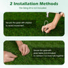 6x10 FT Artificial Grass Turf Rug, Thick Fake Lawn with Drainage Holes