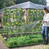 Garden Trellis for Climbing Vines, Outdoor Tomato & Cumber Trellis with A-Frame Support