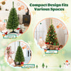 3FT Artificial Christmas Tree, Premium Mini Xmas Pine Tree with Stand Base Thicken Tips