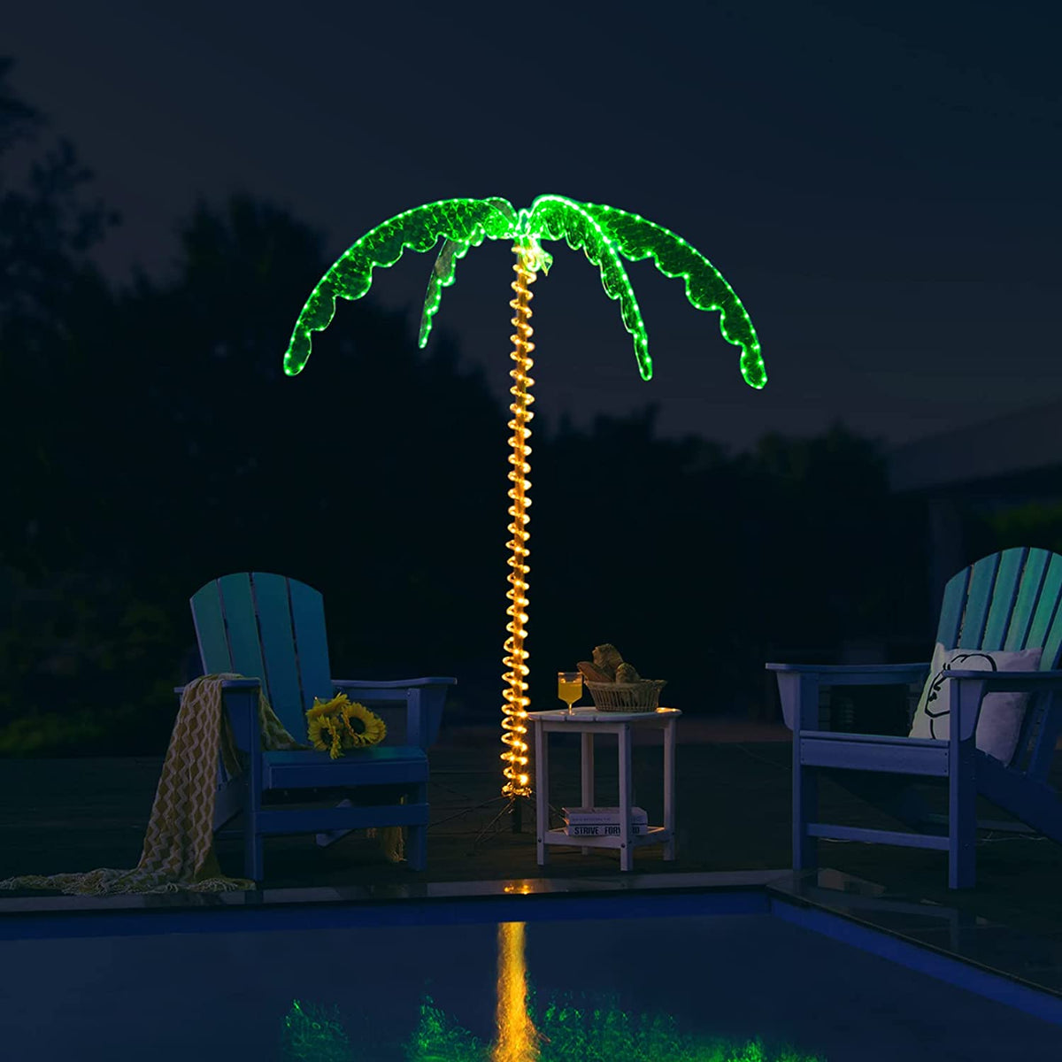 Lighted Palm Trees for Outside Patio - LucktreeUS