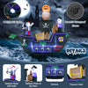 Lucktree 7 FT Halloween Inflatable Skeletons Ghosts On Pirate Ship