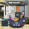 Lucktree 7 FT Halloween Inflatable Skeletons Ghosts On Pirate Ship