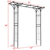 Lucktree Metal Garden Arch, Wedding Arbor for Ceremony, Pergola Arbor Garden Trellis for Various Climbing Plant