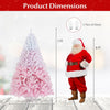 Lucktree Pink Gradient & White Snow Flocked Christmas Tree | Home Office Decoration