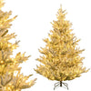 Lucktree 6FT / 7FT / 8FT Pre-Lit Snow Flocked Christmas Tree | Holiday Home Office Decoration