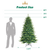 Lucktree Christmas Tree, PVC & PE Branch Tips, Indoor Holiday Festival Decoration for Residential Commercial Use - LucktreeUS