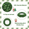 48" Pre-lit Cordless Artificial Christmas Wreath - LucktreeUS