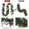 9FT Pre-lit Christmas Garland, with 50 LED Lights - LucktreeUS