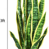 Artificial Snake Plant, 36" Fake Sansevieria - LucktreeUS