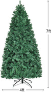Pre-Lit Artificial Christmas Tree, Premium Hinged Spruce Tree