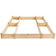 U-Shaped Raised Garden Bed (92.5" L x 95" W x 11" H)